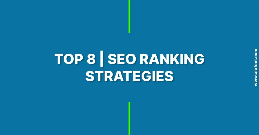 SEO Ranking Strategies