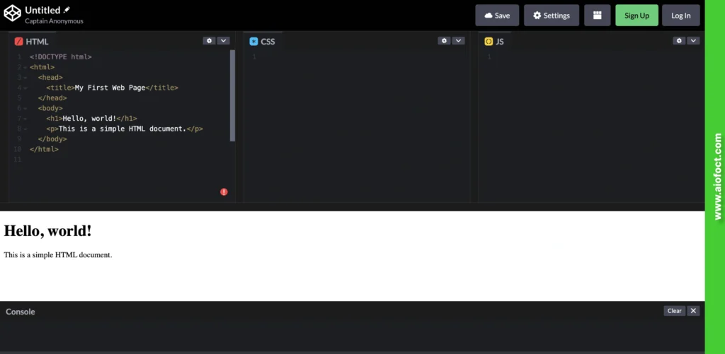HTML Basic Codes