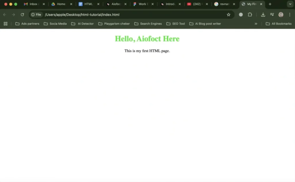 HTML Editors 5 View HTML page directly in your web browser