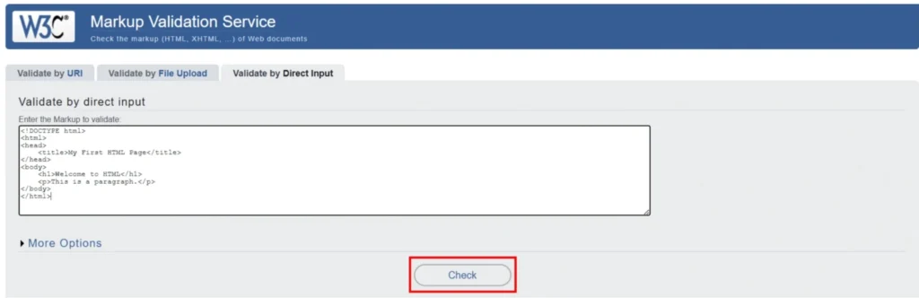 Introduction to HTML for Beginners 3 Introduction to HTML: Validate your code easily using the free W3C Validator online tool