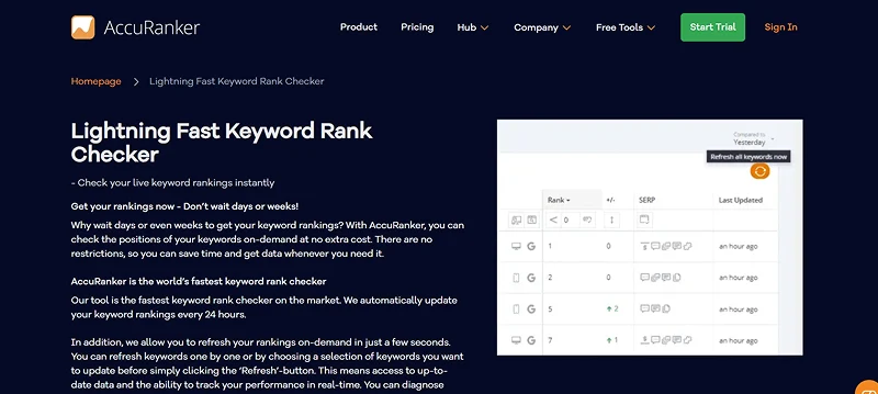 Top SEO software tools for accurate keyword rank tracking and website performance