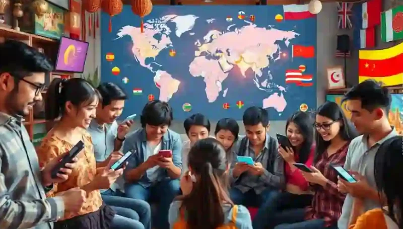 Illustration comparing content localization and translation with cultural adaptation and language conversion concepts